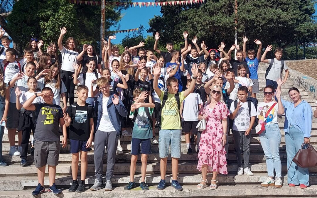 Učenici 5. a, 6. a i 6. b razreda na Mediteranskom festivalu knjige