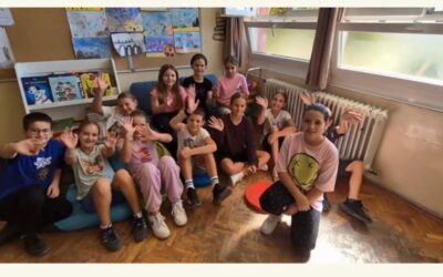 Kreativna skupina 4. b razreda u natječaju „Oboji svijet“